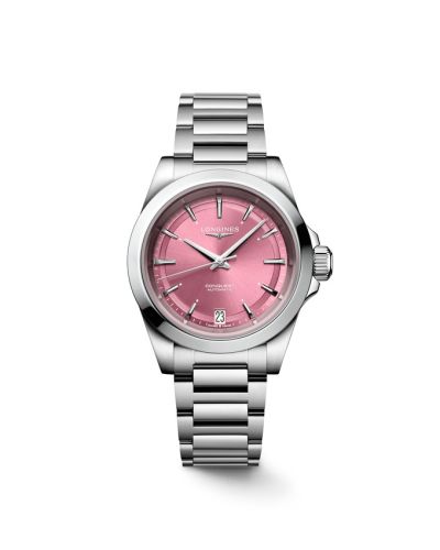 Longines Conquest 34 Stainless Steel / Pink / Bracelet L3.430.4.99.6