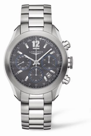 Longines GrandeVitesse Chronograph Grey Bracelet L3.635.4.06.6