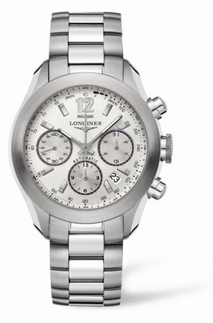 Longines GrandeVitesse Chronograph Silver Bracelet L3.635.4.76.6