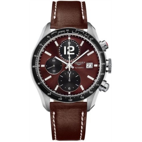 Longines GrandeVitesse Tachymeter Brown Strap XL L3.636.4.60.0
