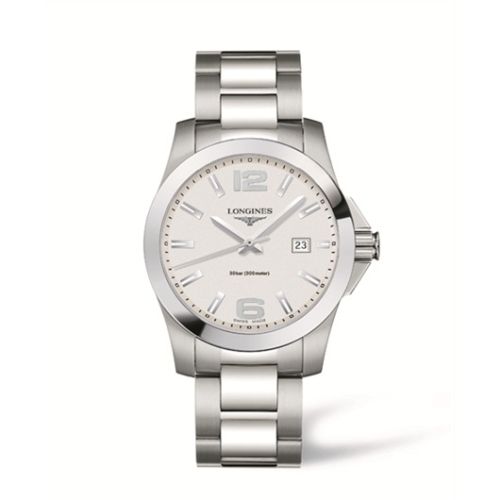 Longines Conquest Quartz 41mm Silver L3.659.4.76.6