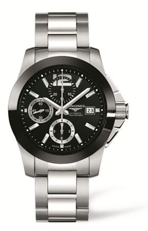 Longines Conquest Chronograph Ceramic Bracelet L3.661.4.56.6