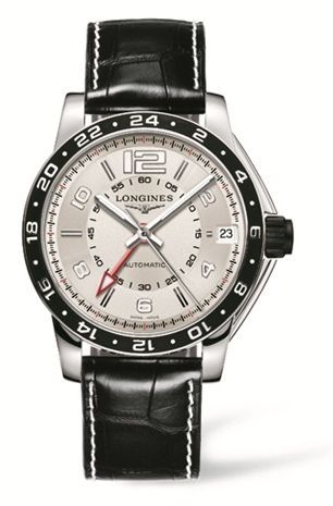 Longines Admiral GMT Ivory Black L3.668.4.76.0