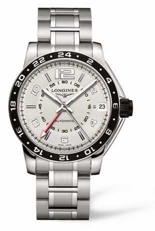 Longines Admiral GMT Ivory Bracelet L3.668.4.76.6