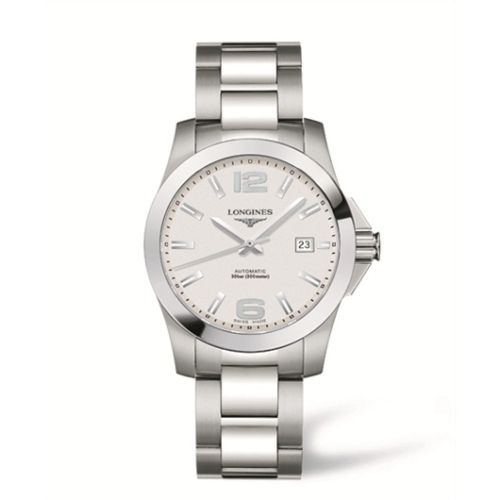 Longines Conquest 39 Automatic Silver L3.676.4.76.6