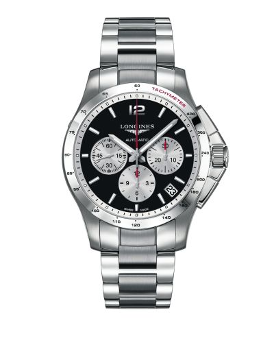 Longines Conquest Chronograph Automatic 44.5mm Black Panda L3.697.4.96.6