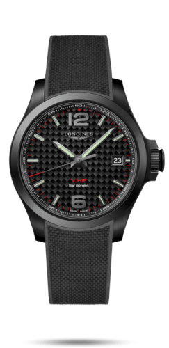 Longines Conquest V.H.P. 41 PVD / Carbon / Rubber L3.716.2.66.9