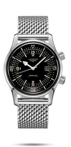 Longines Legend Diver Date / Mesh L3.716.4.50.6