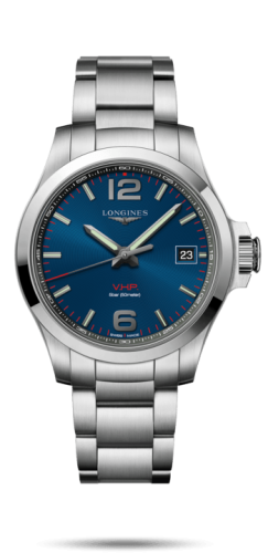 Longines Conquest V.H.P. 41 Stainless Steel / Blue / Bracelet L3.716.4.96.6