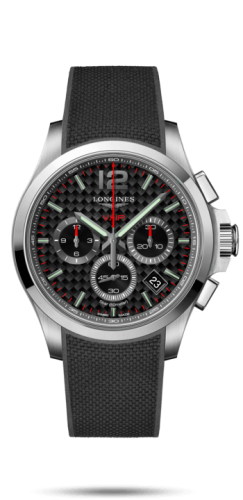 Longines Conquest V.H.P. Chronograph 42 Stainless Steel / Carbon / Rubber L3.717.4.66.9