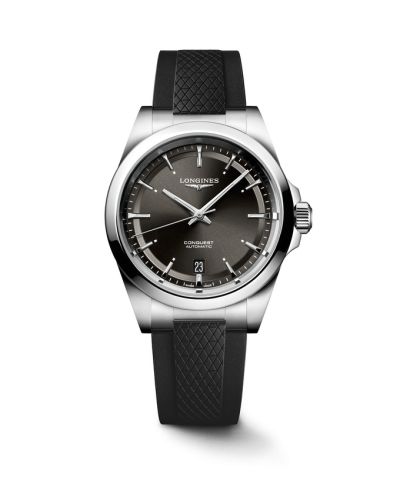 Longines Conquest 38 Stainless Steel / Black / Rubber L3.720.4.52.9