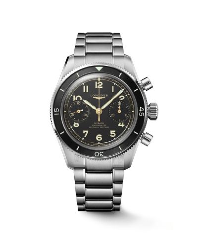 Longines Spirit Chronograph Flyback 39.5 Stainless Steel / Black / Bracelet L3.721.4.53.6