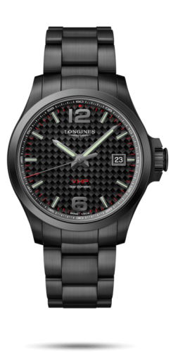 Longines Conquest V.H.P. 43 PVD / Carbon / Bracelet L3.726.2.66.6