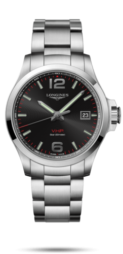 Longines Conquest V.H.P. 43 Stainless Steel / Black / Bracelet L3.726.4.56.6