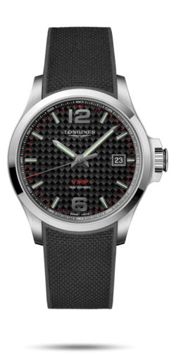 Longines Conquest V.H.P. 43 Stainless Steel / Carbon / Rubber L3.726.4.66.9