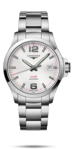 Longines Conquest V.H.P. 43 Stainless Steel / Silver / Bracelet L3.726.4.76.6