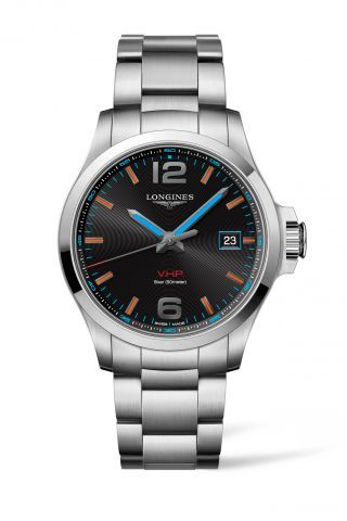 Longines Conquest V.H.P. 43 Stainless Steel / Gold Coast Commonwealth Games / Bracelet L3.726.4.99.6