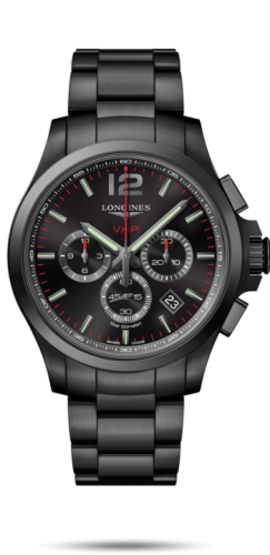 Longines Conquest V.H.P. Chronograph 44 PVD / Black / Bracelet L3.727.2.56.6