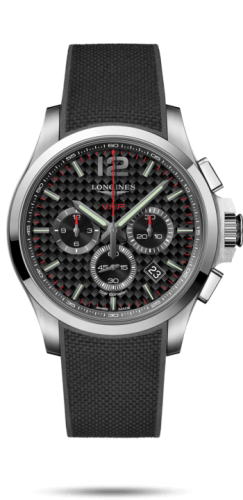 Longines Conquest V.H.P. Chronograph 44 Stainless Steel / Carbon / Rubber L3.727.4.66.9