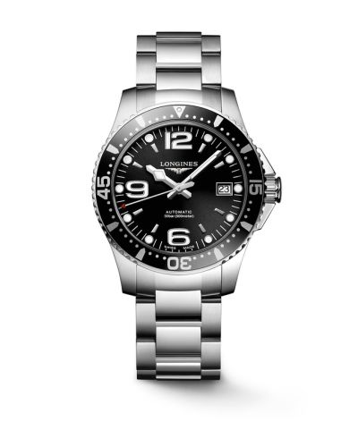 Longines HydroConquest 39 Automatic Stainless Steel / Black / Bracelet L3.741.4.56.6