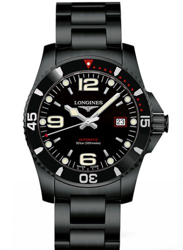 Longines HydroConquest 41 Automatic PVD / Black / Bracelet / Japan L3.742.2.56.6