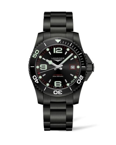 Longines HydroConquest 41 Automatic PVD / Black / Bracelet / USA L3.742.2.58.6