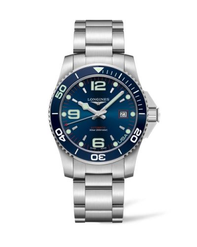 Longines HydroConquest 41 Automatic Stainless Steel / Blue / Bracelet / USA L3.742.4.98.6