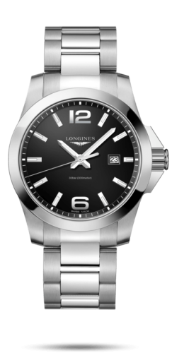 Longines Conquest Quartz 43 Stainless Steel / Black / Bracelet L3.760.4.56.6