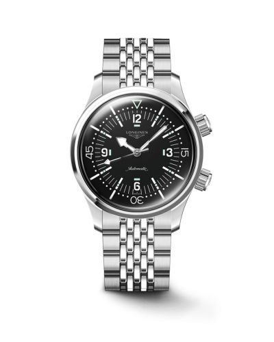 Longines Heritage Legend Diver 39 Stainless Steel / Black / Bracelet L3.764.4.50.6