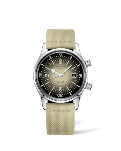 Longines Legend Diver Date Stainless Steel / Beige L3.774.4.30.2