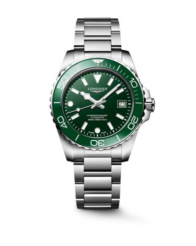 Longines Hydroconquest Automatic 39 Stainless Steel / Green / Bracelet L3.779.4.06.6