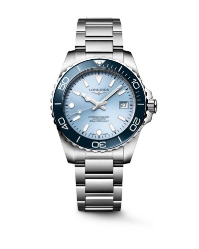 Longines Hydroconquest Automatic 39 Stainless Steel / Frosted Blue / Bracelet L3.779.4.98.6
