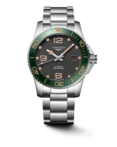 Longines HydroConquest 41 Automatic Stainless Steel / Matte Black / Bracelet L3.781.4.05.6