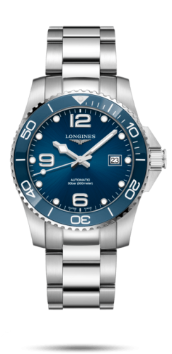 Longines HydroConquest 41 Automatic Stainless Steel / Ceramic / Blue / Bracelet L3.781.4.96.6