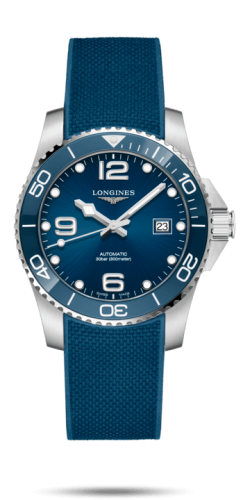 Longines HydroConquest 41 Automatic Stainless Steel / Ceramic / Blue / Rubber L3.781.4.96.9