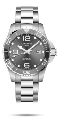 Longines HydroConquest 43 Automatic Stainless Steel / Ceramic / Grey / Bracelet L3.782.4.76.6