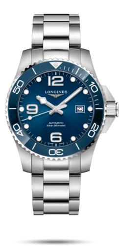 Longines HydroConquest 43 Automatic Stainless Steel / Ceramic / Blue / Bracelet L3.782.4.96.6