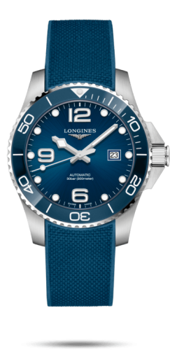 Longines HydroConquest 43 Automatic Stainless Steel / Ceramic / Blue / Rubber L3.782.4.96.9