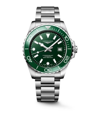 Longines Hydroconquest Automatic 42 Stainless Steel / Green / Bracelet L3.788.4.06.6