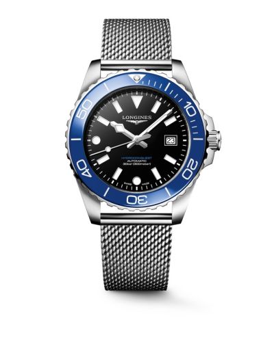 Longines Hydroconquest Automatic 42 Stainless Steel / Black / Mesh L3.788.4.90.6