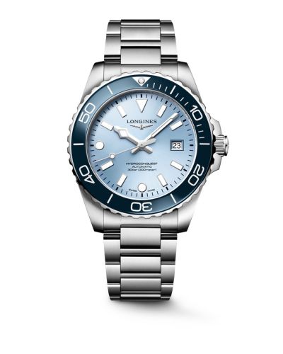 Longines Hydroconquest Automatic 42 Stainless Steel / Frosted Blue / Bracelet L3.788.4.98.6