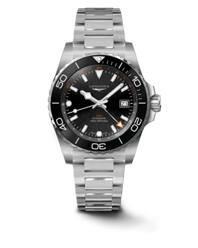 Longines Hydroconquest GMT 41 Stainless Steel / Black / Bracelet L3.790.4.56.6