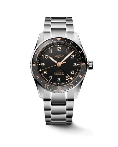 Longines Spirit Zulu Time 39 Stainless Steel / Black / Bracelet L3.802.4.50.6