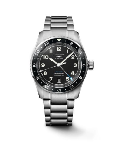 Longines Spirit Zulu Time 39 Stainless Steel / Black / Bracelet L3.802.4.53.6