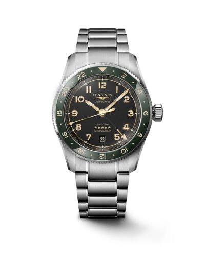 Longines Spirit Zulu Time 39 Stainless Steel / Anthracite / Bracelet L3.802.4.63.6