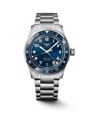 Longines Spirit Zulu Time 39 Stainless Steel / Blue / Bracelet L3.802.4.93.6