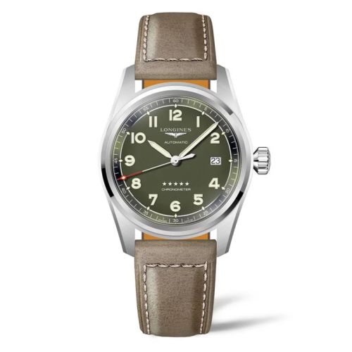 Longines Spirit Automatic 40 Green / Strap L3.810.4.03.2
