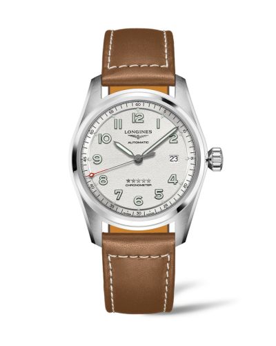 Longines Spirit Automatic 40 Silver / Strap XL L3.810.4.73.4