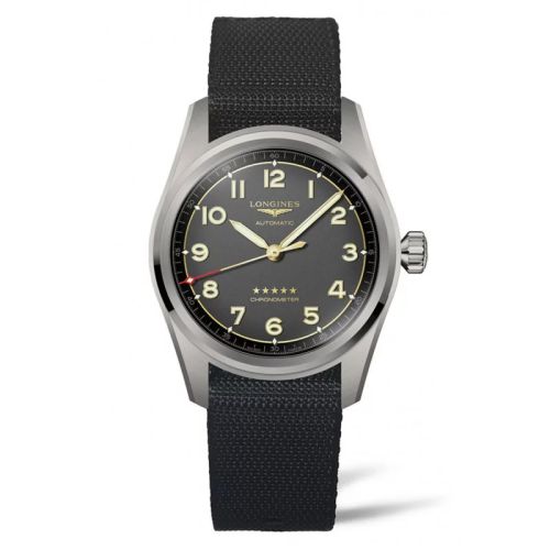 Longines Spirit Automatic 42 Titanium / NATO L3.811.1.53.2