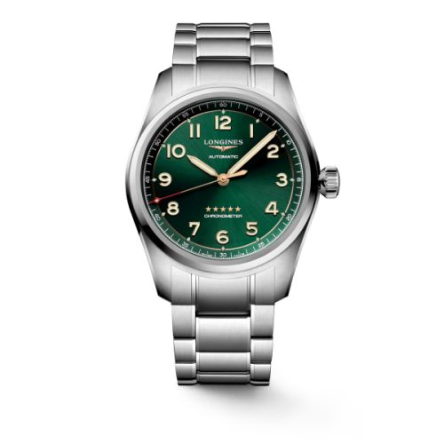 Longines Spirit Automatic 42 Stainless Steel / Green / Bracelet L3.811.4.09.6